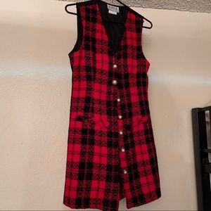 Vintage plaid vest